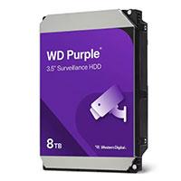[HD-3019] DISCO DURO INTERNO WD PURPLE 8TB 3.5 ESCRITORIO SATA3 6GB/S 256MB 24X7 DVR NVR 1-16 BAHIAS 1-64 CAMARA WD85PURZ